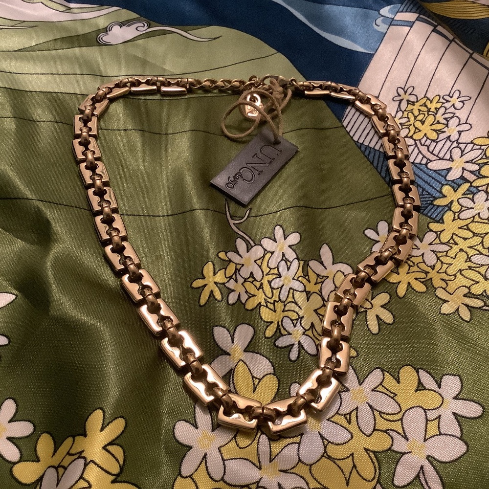 SUPER PRICE DROP 🎁 UNOde50 Gold Metal “YES SIR” NECKLACE HANDMADE In SPAIN